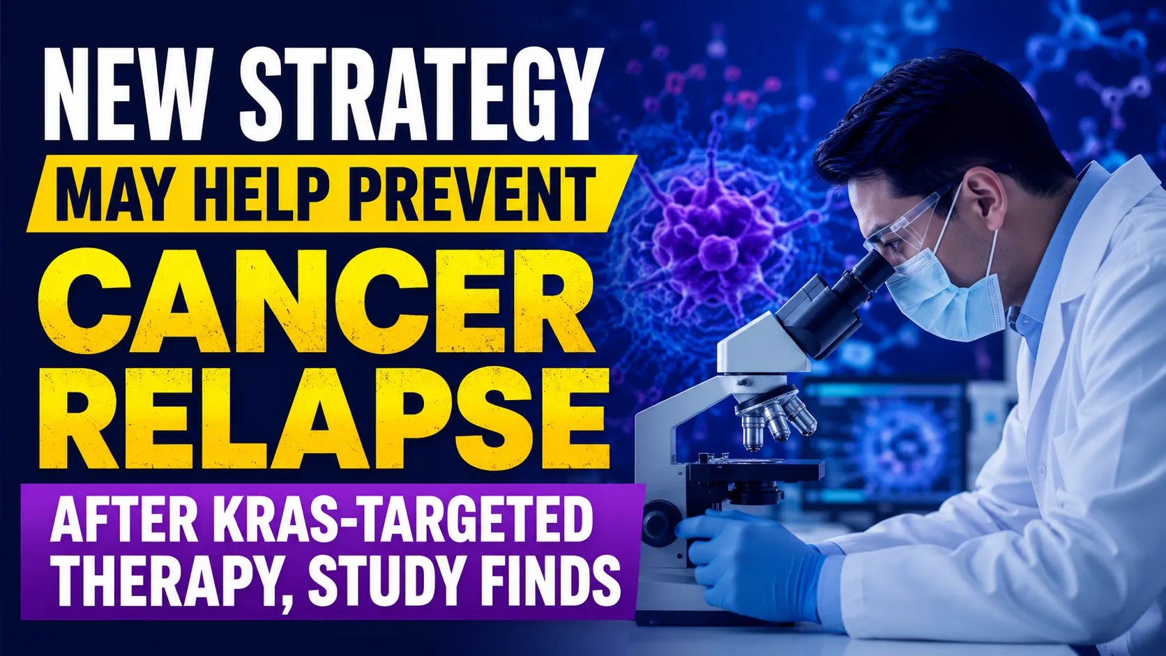 New Strategy May Help Prevent Cancer Relapse After KRAS-Targeted Therapy, Study Finds