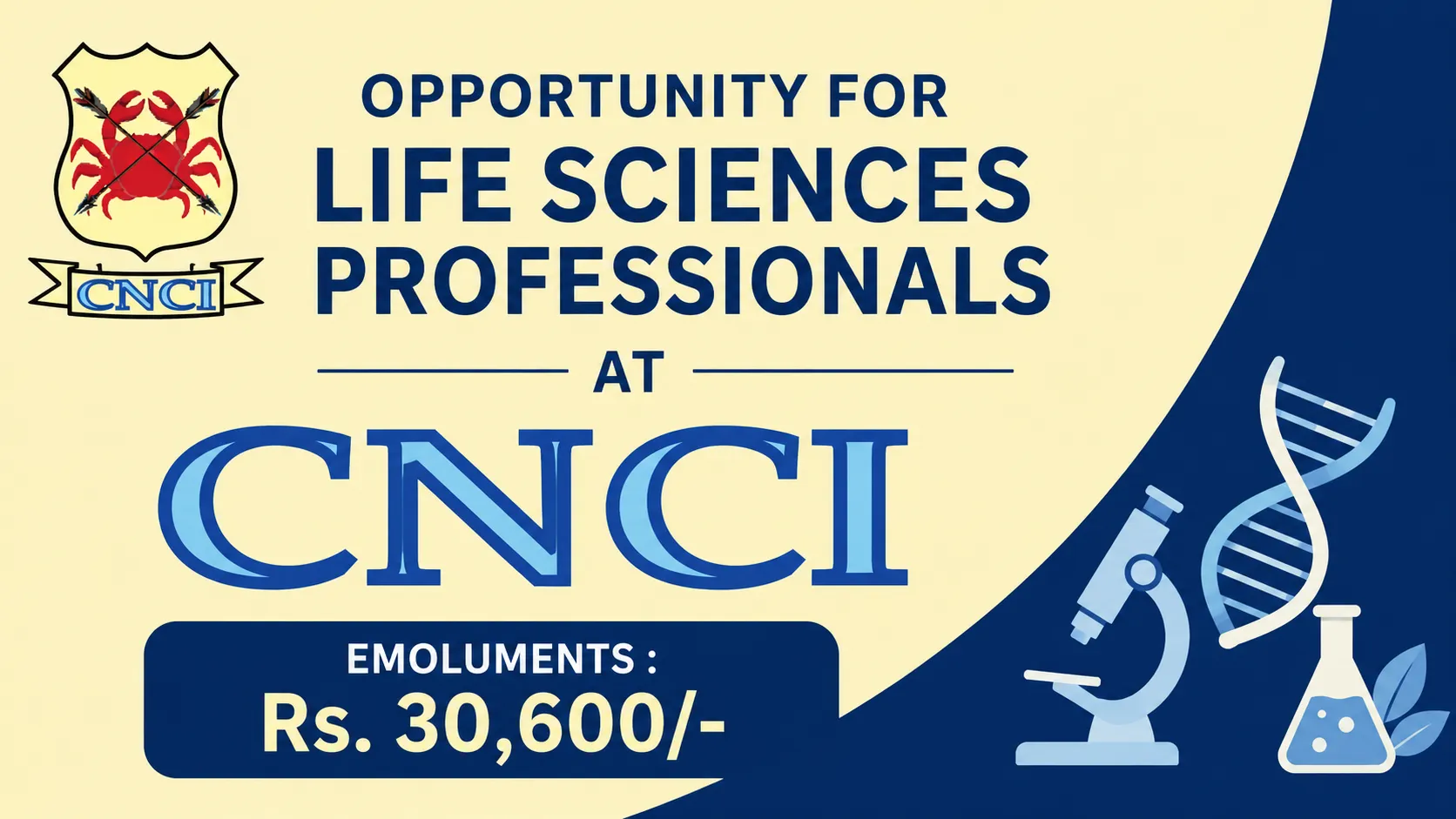 Opportunity for Life Sciences professionals at CNCI