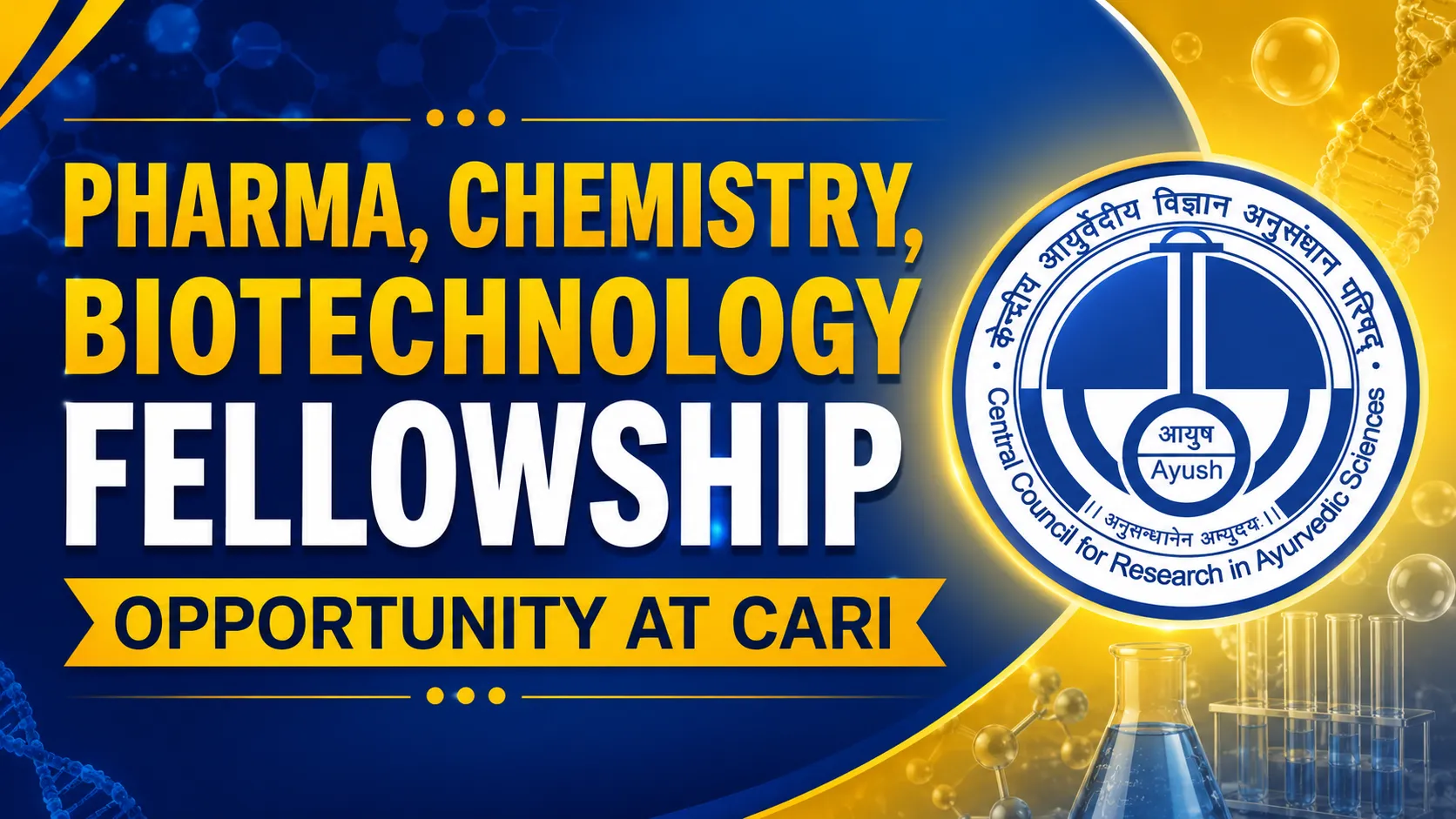 Pharma, Chemistry, Biotechnology Fellowship Opportunity at CARI