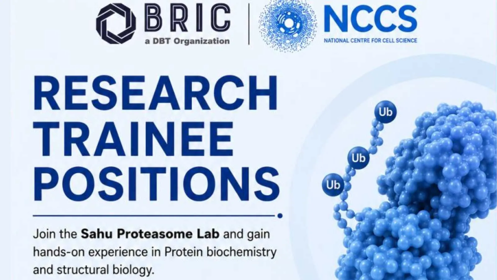 Research Trainee Posts at National Centre for Cell Science