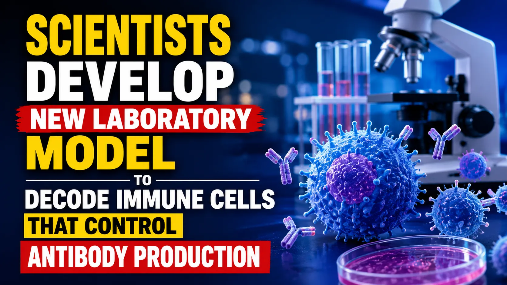 Scientists Develop New Laboratory Model to Decode Immune Cells That Control Antibody Production
