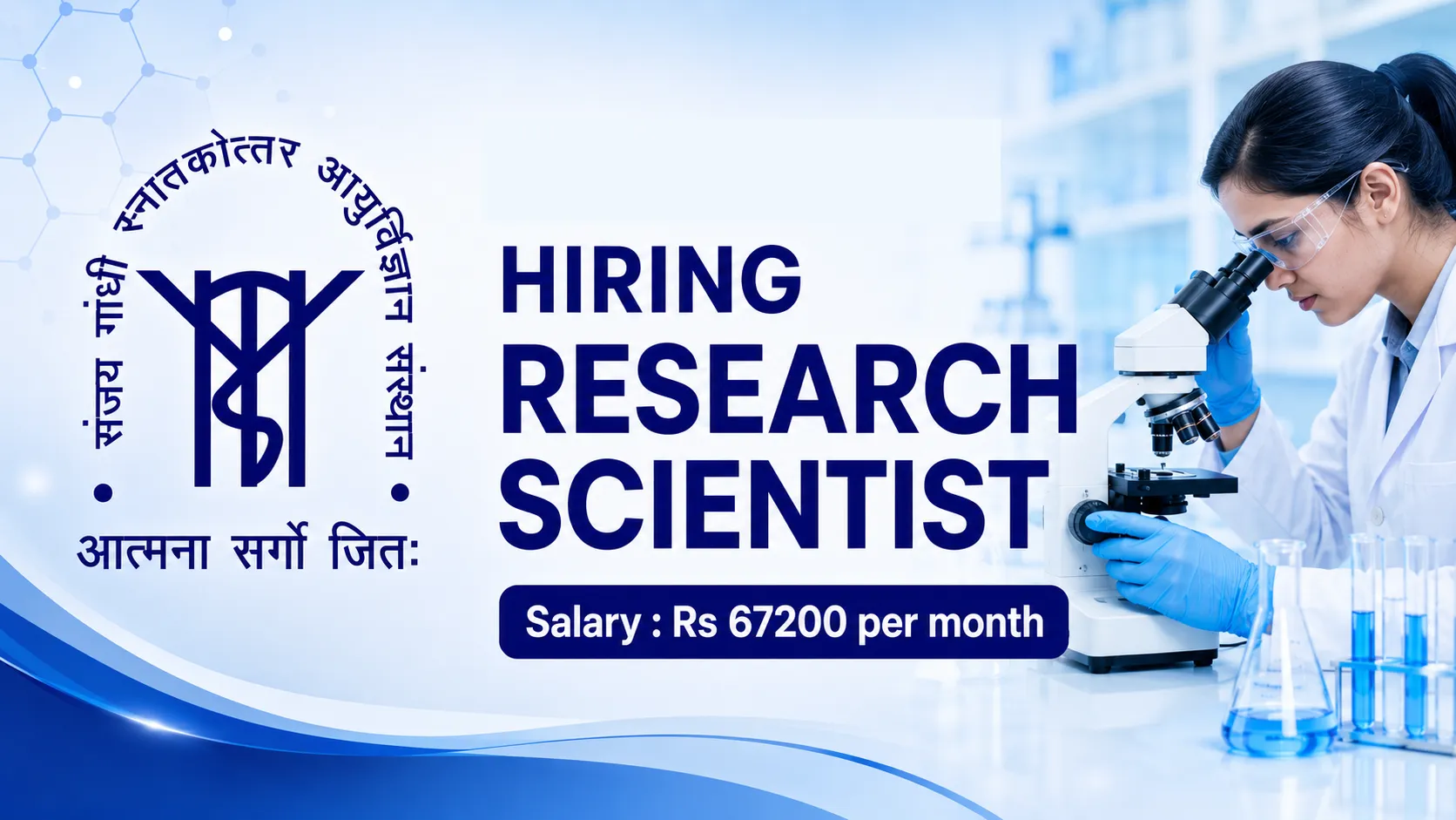 SGPGIMS Hiring Research Scientist