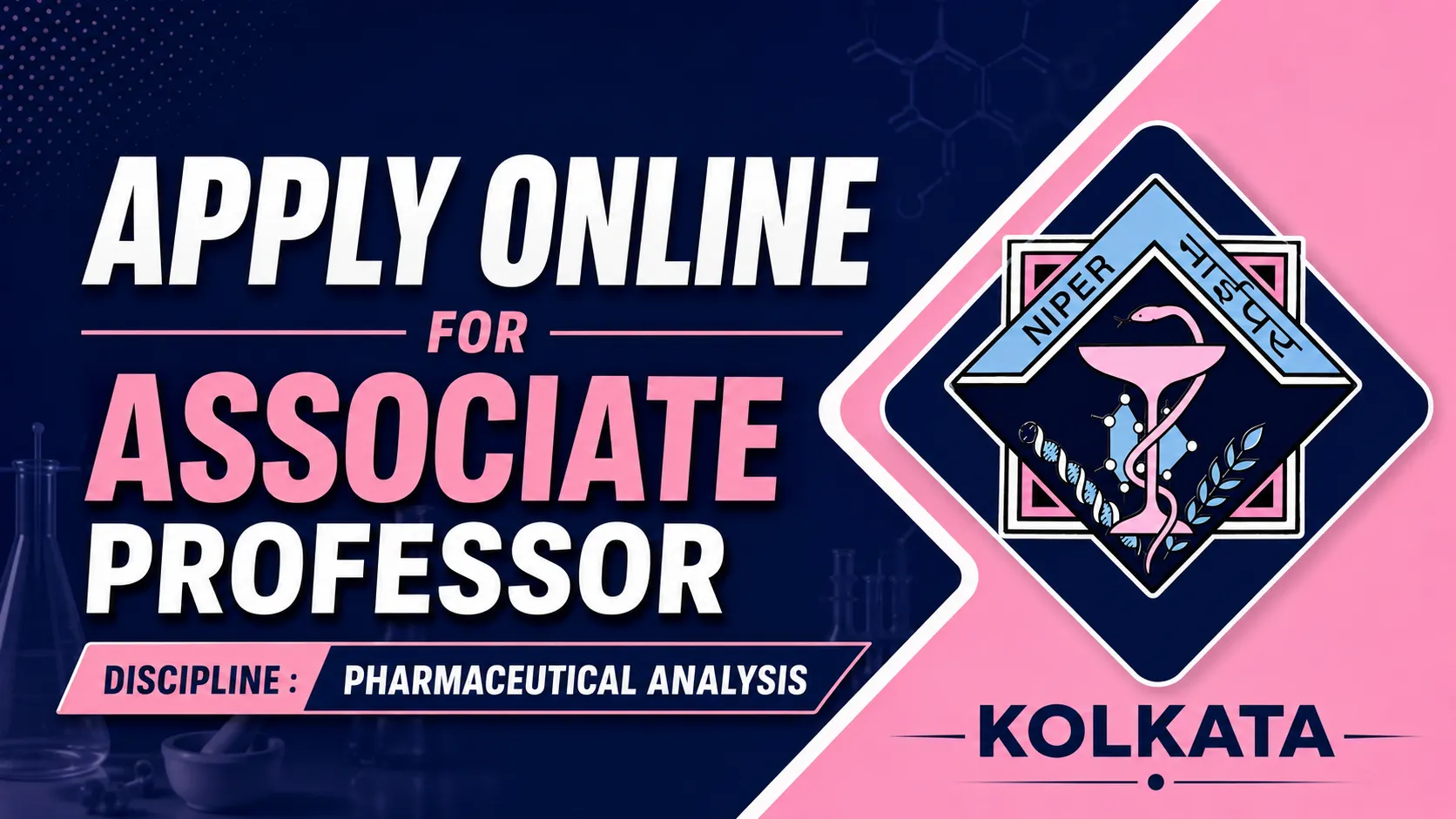 Apply Online for Associate Professor at NIPER