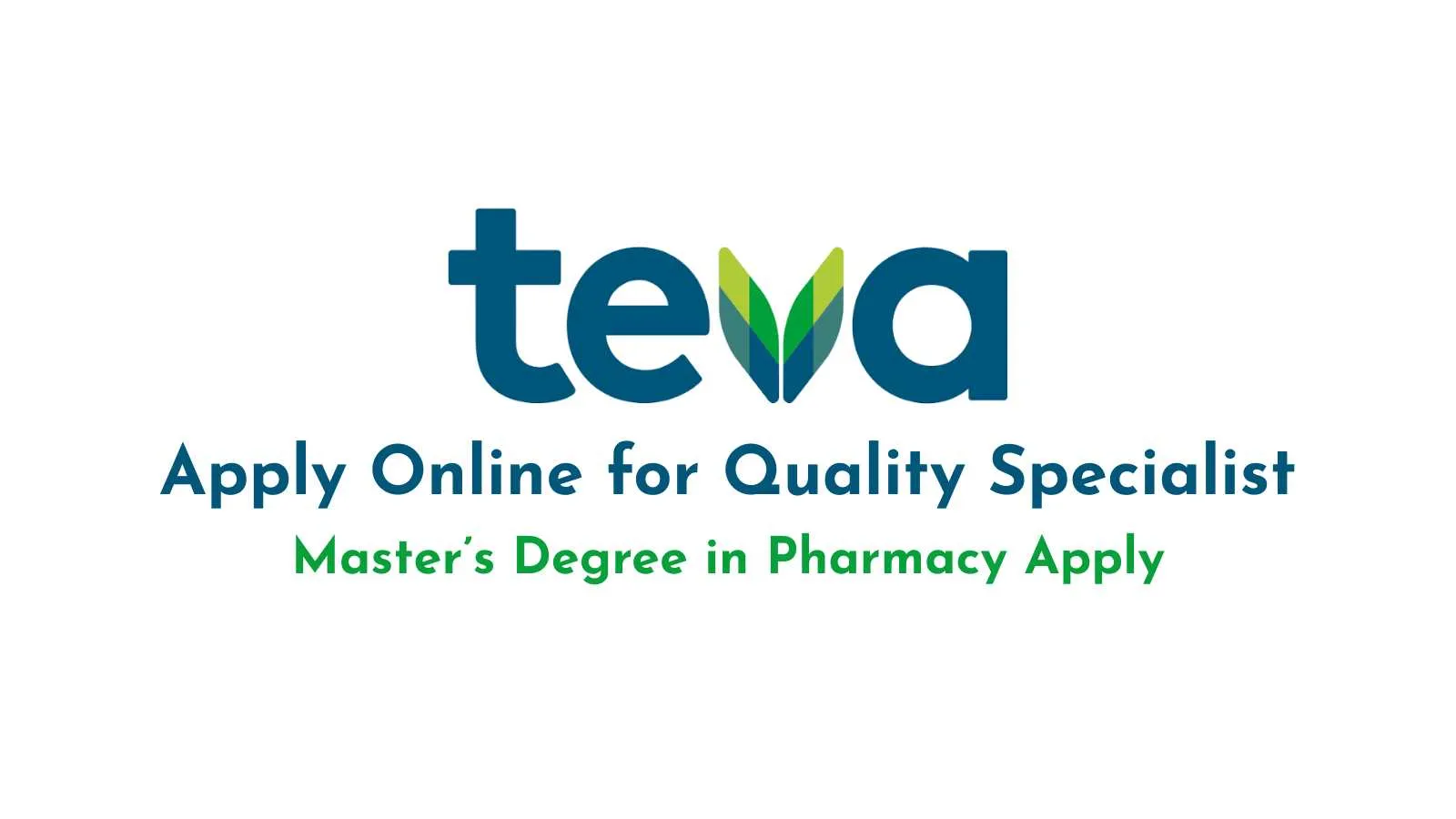 Apply Online for Quality Specialist at Teva