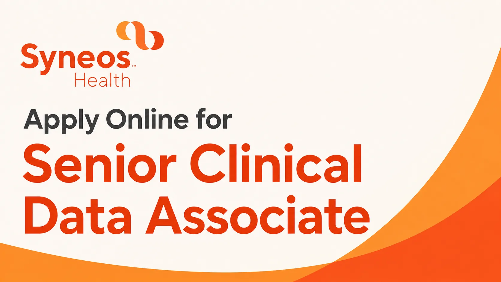 Apply Online for Senior Clinical Data Associate at Syneos Health