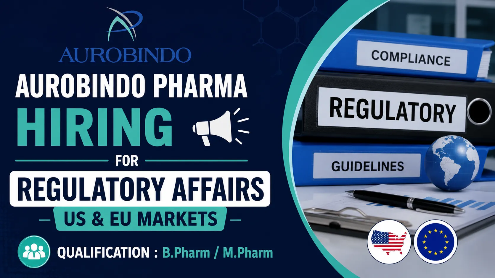 Aurobindo Pharma Hiring for Regulatory Affairs - US &EU Markets