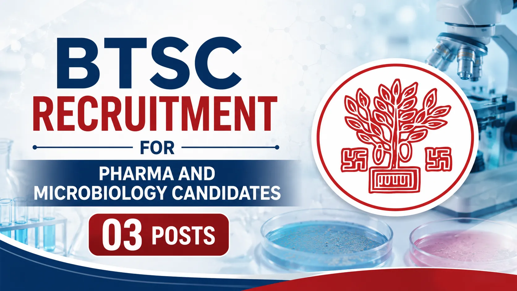 BTSC Recruitment for Pharma and Microbiology candidates