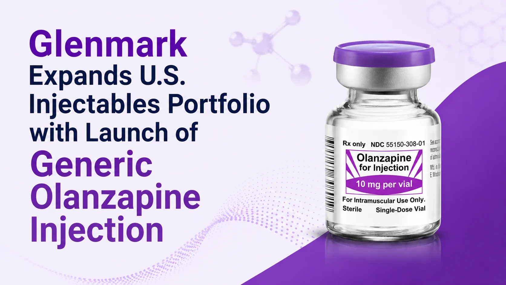 Glenmark Expands U.S. Injectables Portfolio with Launch of Generic Olanzapine Injection