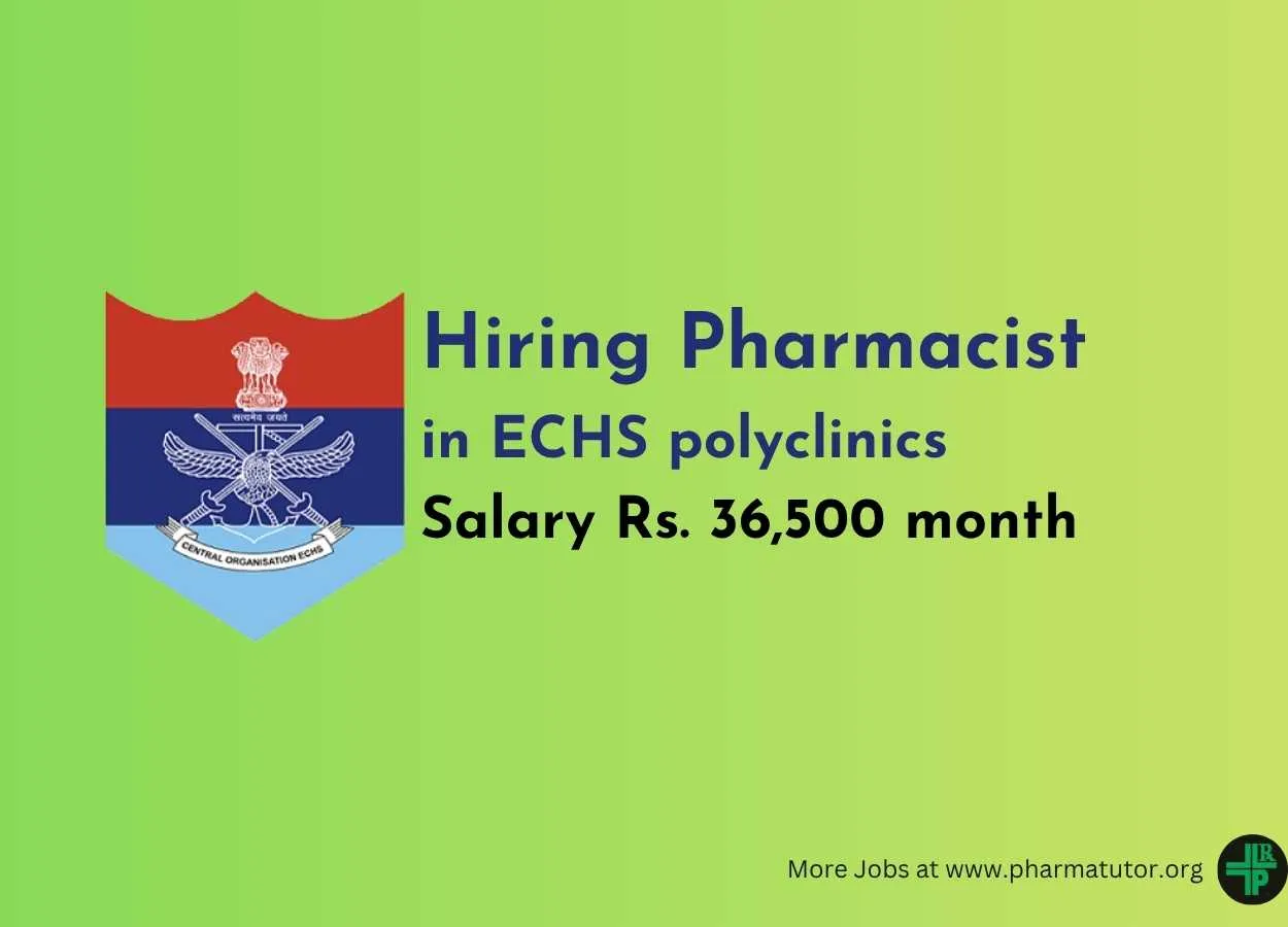 Hiring Pharmacist in ECHS Polyclinic Amravati