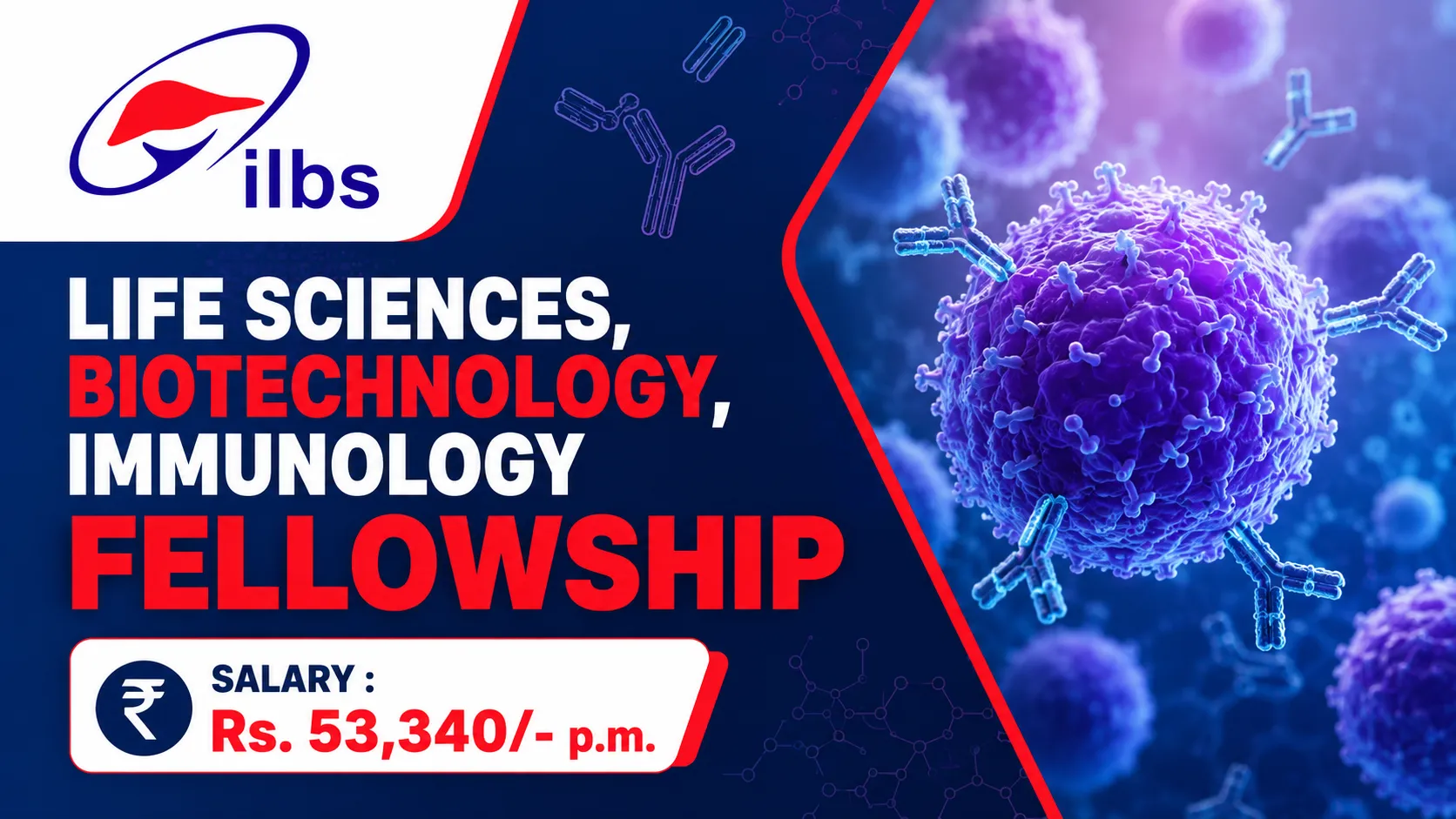 Life Sciences, Biotechnology, Immunology Fellowship at ILBS