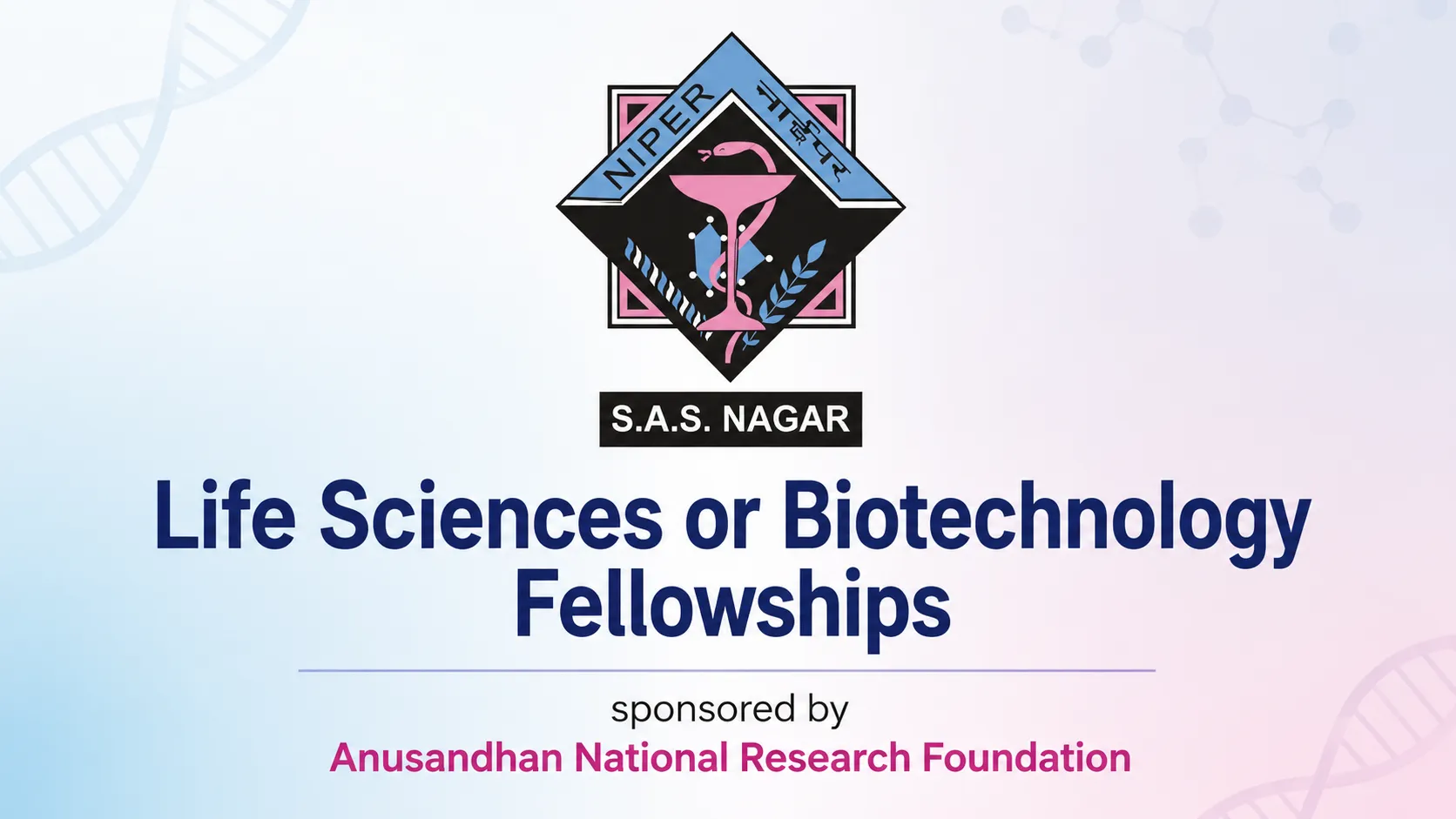 Life Sciences or Biotechnology Fellowships for Targeting Mycobacterium tuberculosis at NIPER