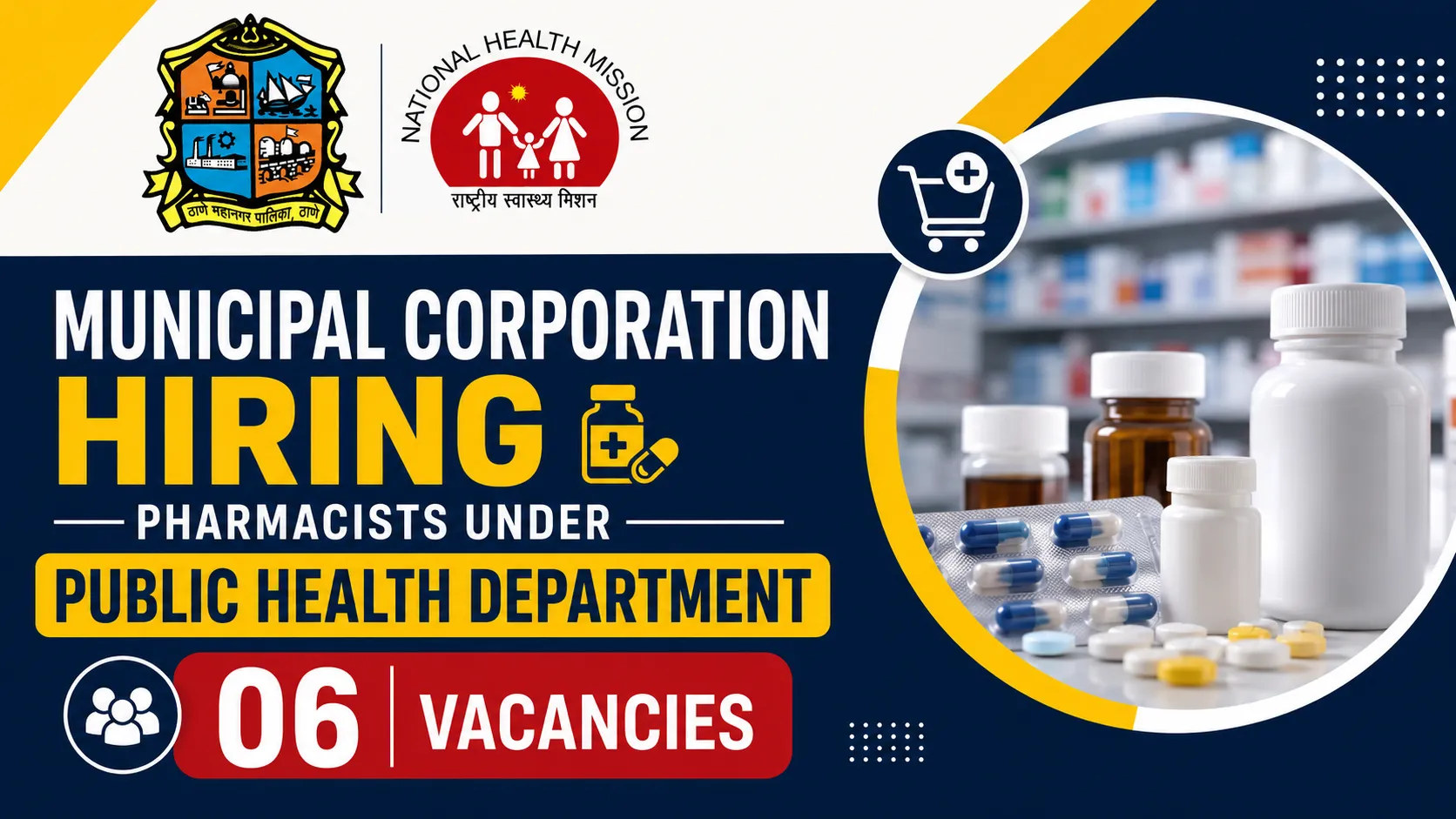 Municipal Corporation Hiring Pharmacists under Public Health Department