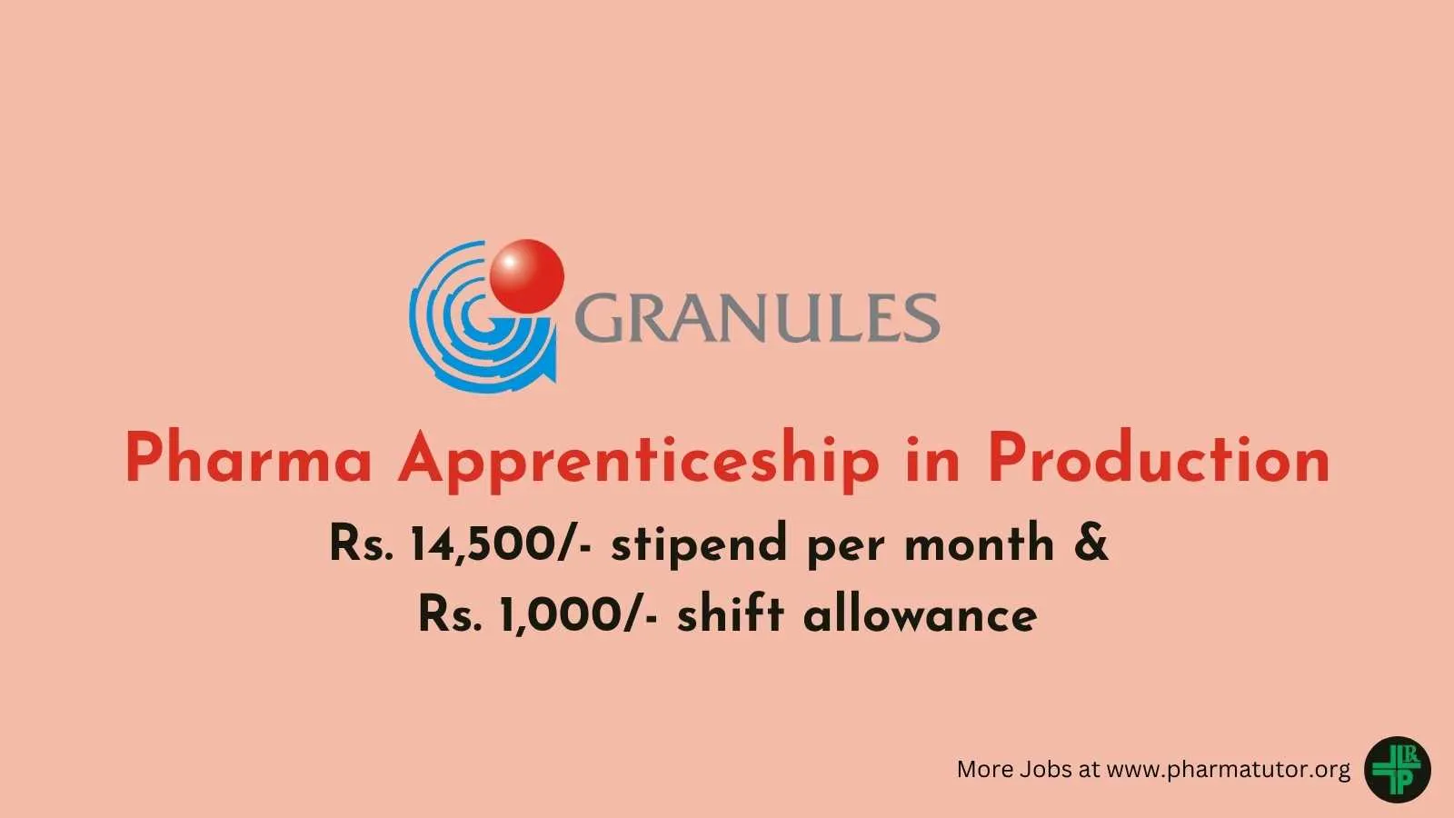 Pharma Apprenticeship in Production at Granules India