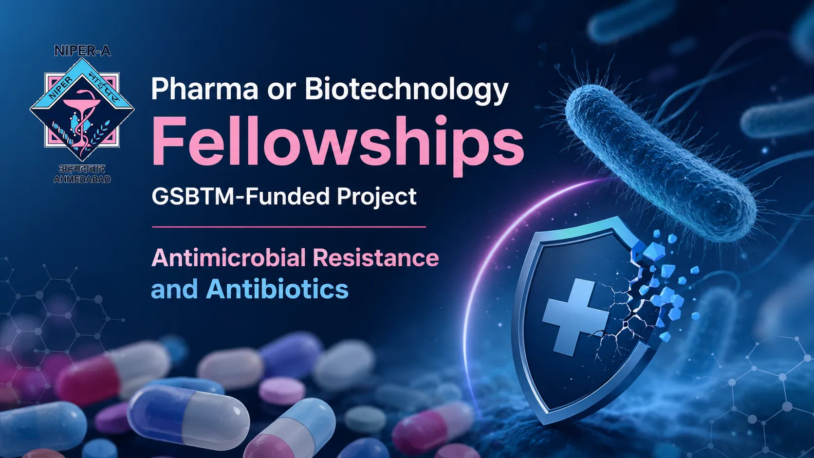 Pharma or Biotechnology Fellowships GSBTM-Funded Project at NIPER