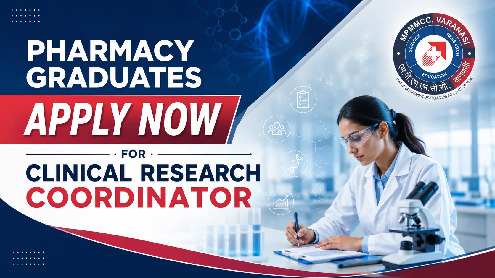 Pharmacy graduates apply now for Clinical Research Coordinator at MPMMCC