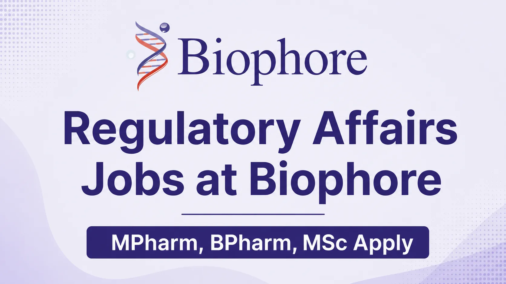 Regulatory Affairs Jobs at Biophore