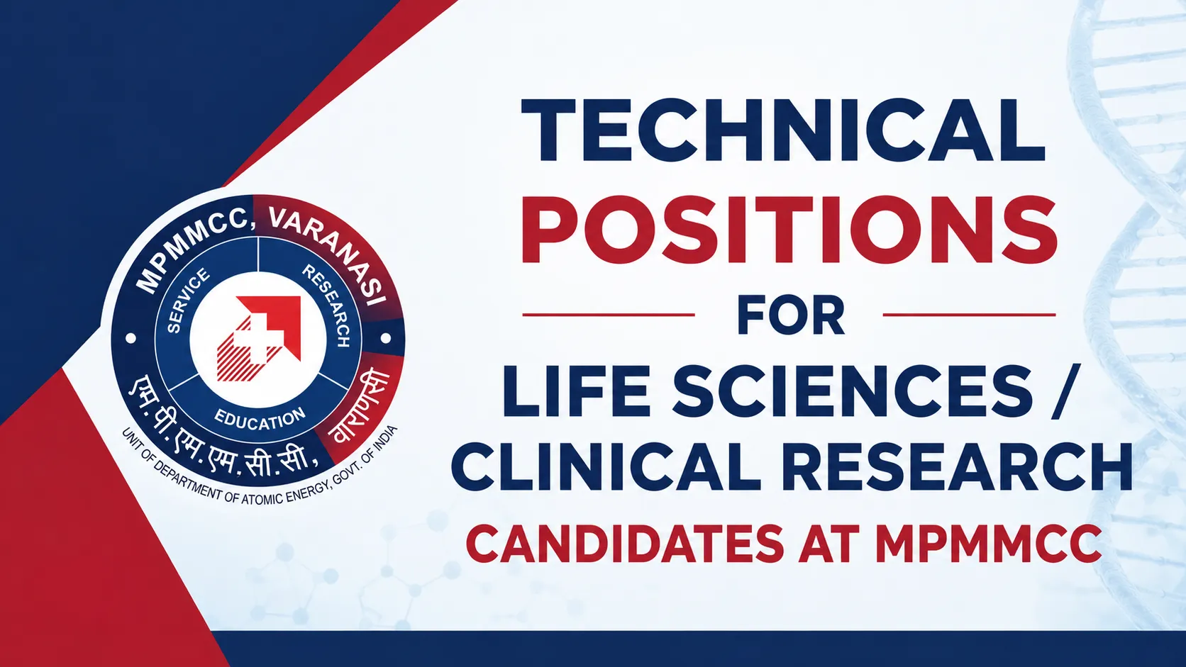 Technical positions for Life Sciences / Clinical Research candidates at MPMMCC