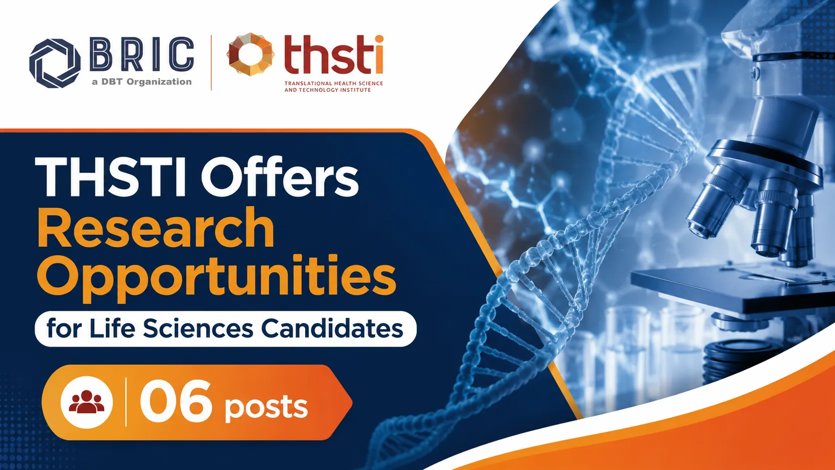 THSTI Offers Research Opportunities for Life Sciences Candidates