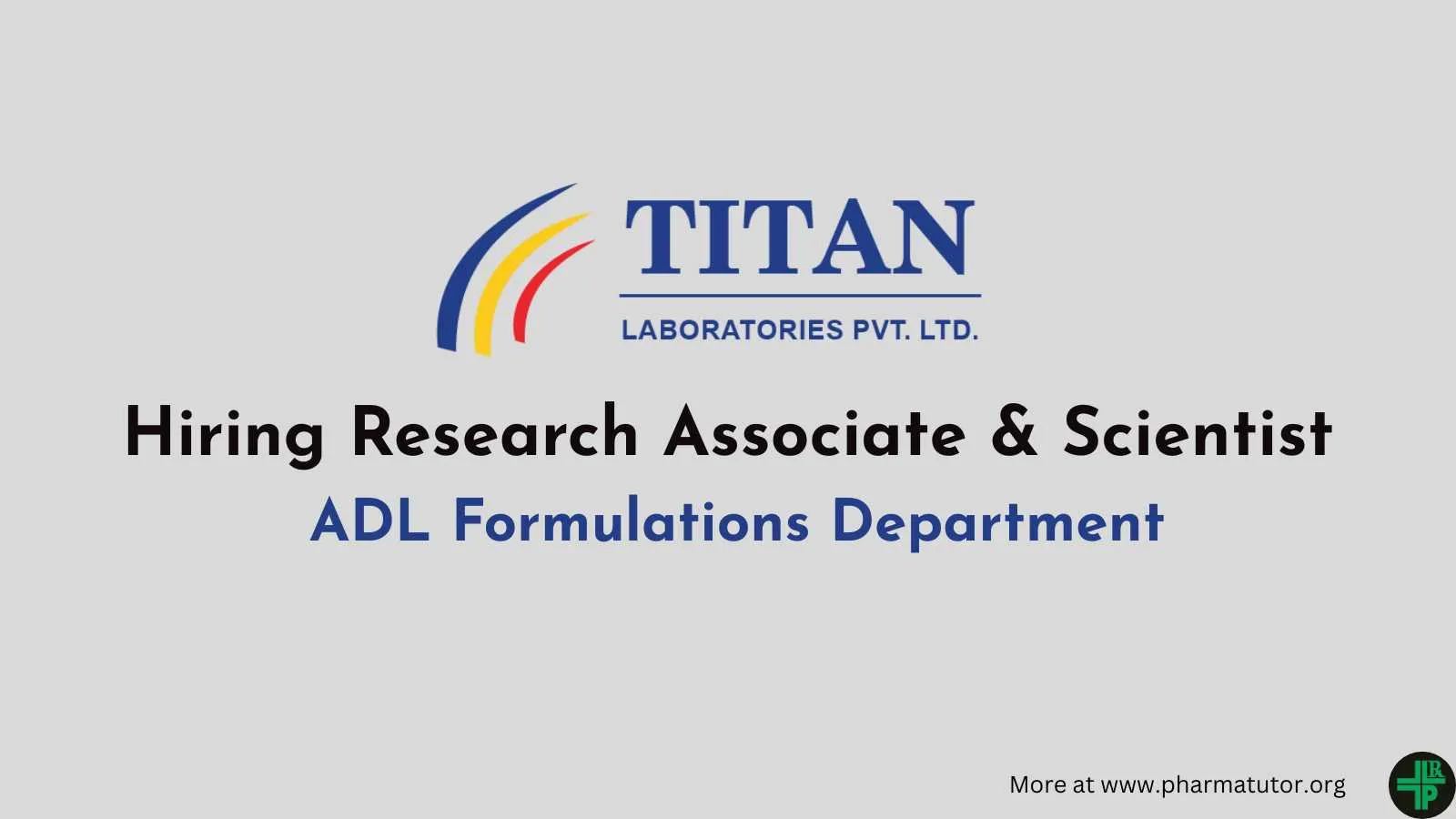 Titan Pharma Hiring Research Associate & Scientist