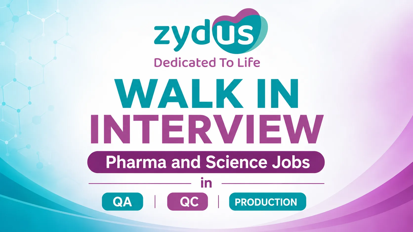 Zydus Life Sciences Interview : Pharma and Science Jobs in QA, QC and Production