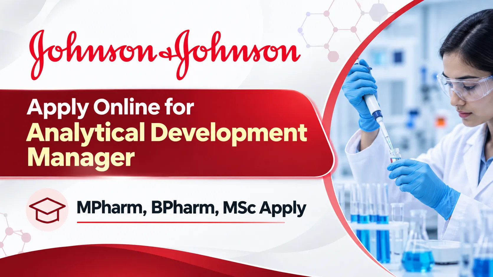 Apply Online for Analytical Development Manager at Johnson & Johnson
