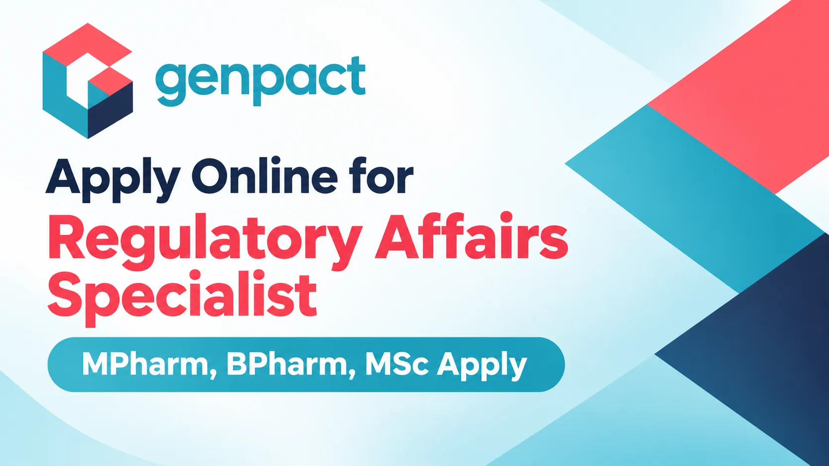 Apply Online for Regulatory Affairs Specialist at Genpact