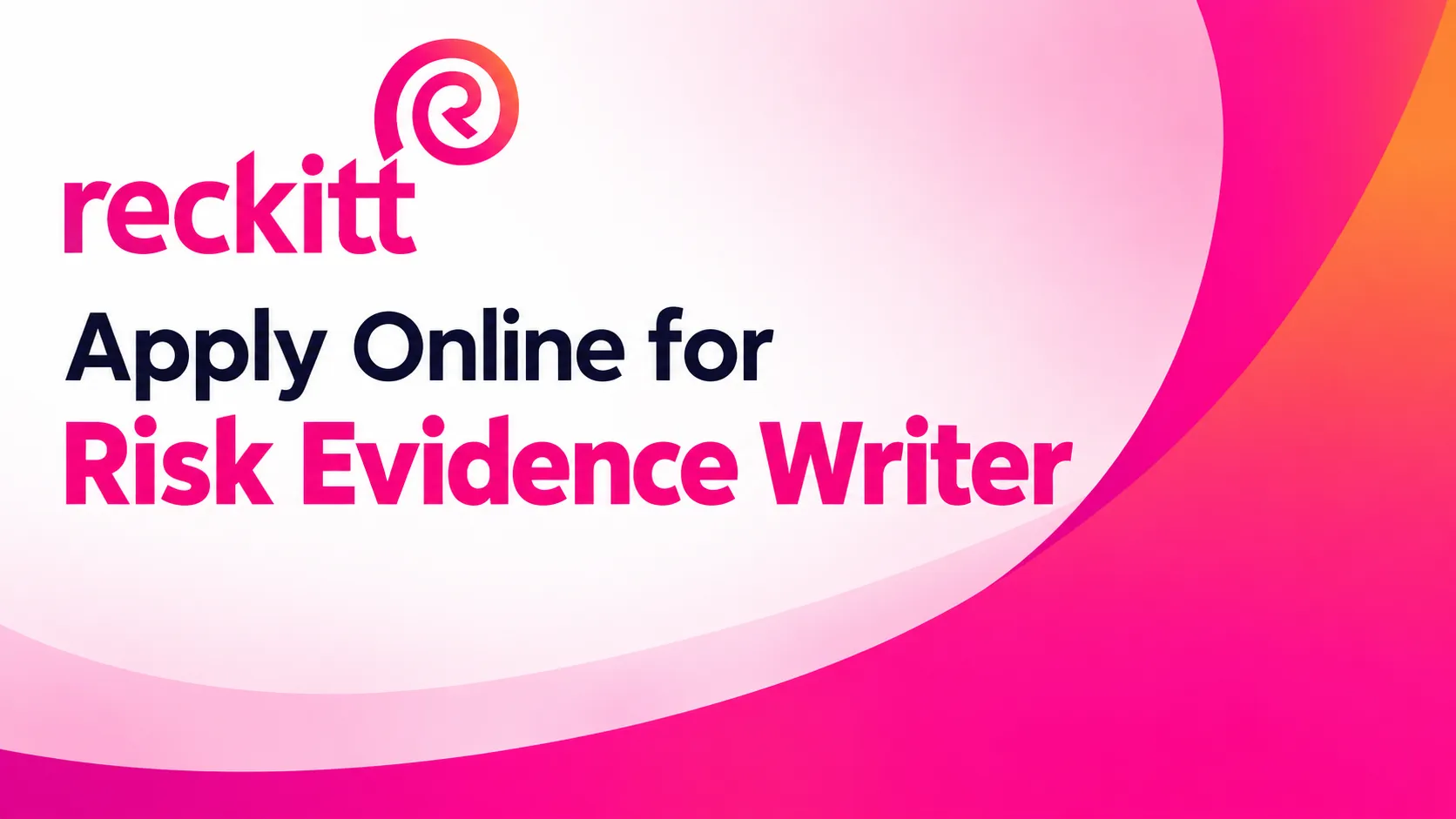 Apply Online for Risk Evidence Writer at Reckitt