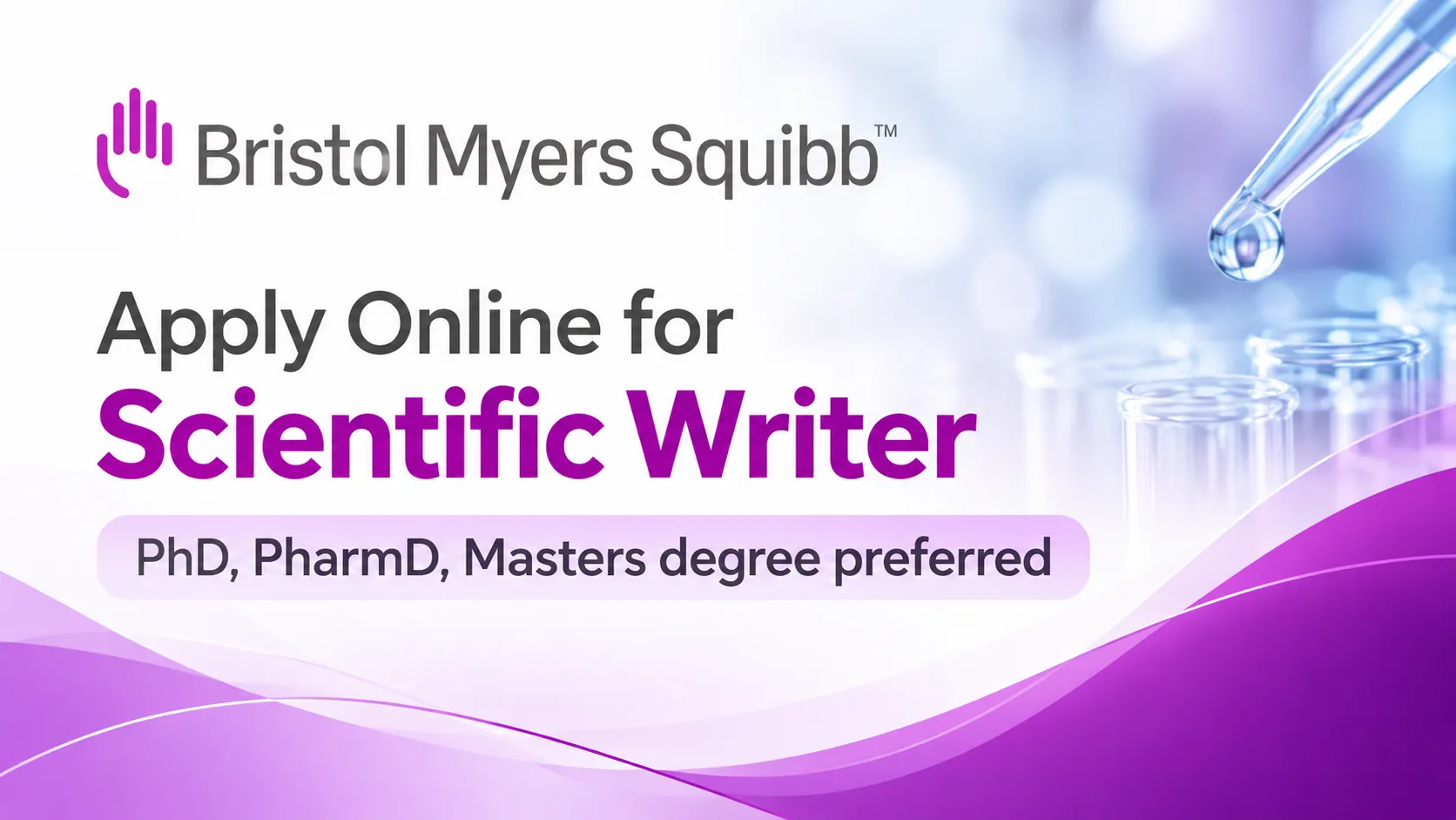 Apply Online for Scientific Writer at Bristol Myers Squibb