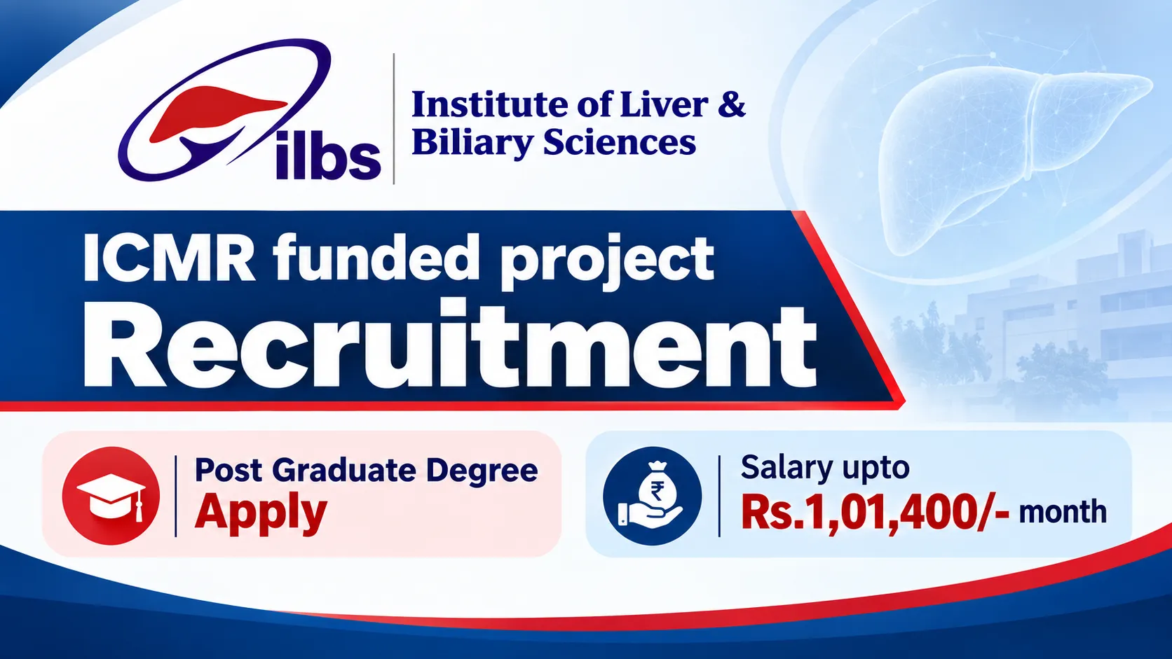 ICMR funded project Recruitment at Institute of Liver and Biliary Sciences