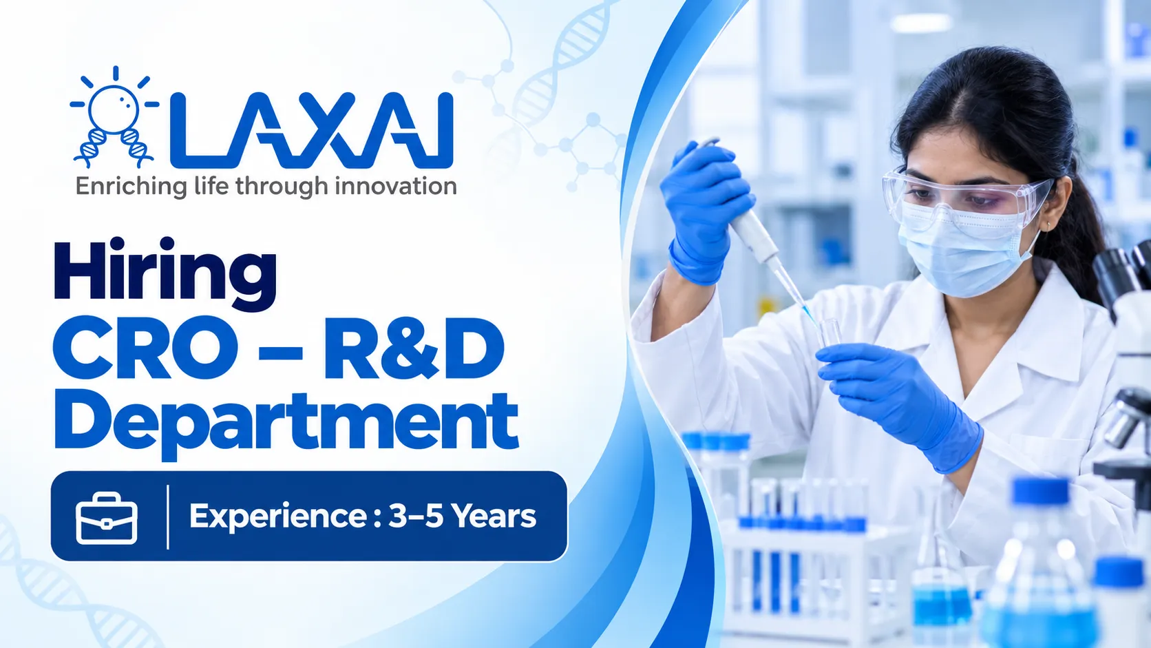 Laxai Hiring CRO – R&D Department