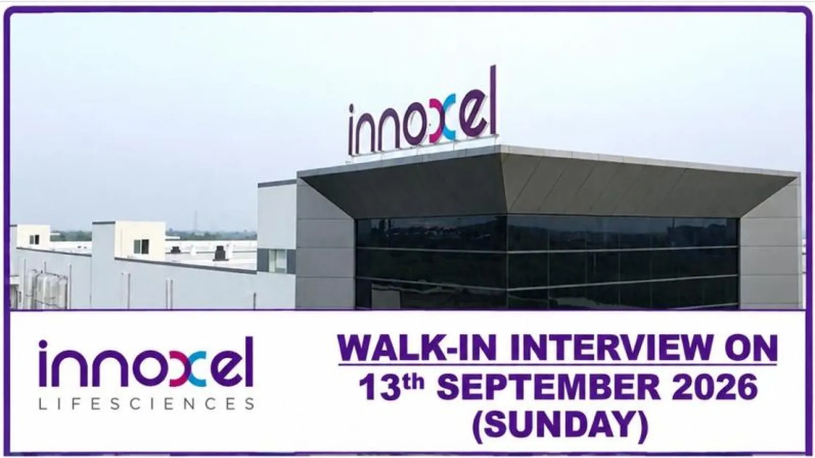Multiple Positions for Pharma, Science candidates at Innoxel Lifesciences