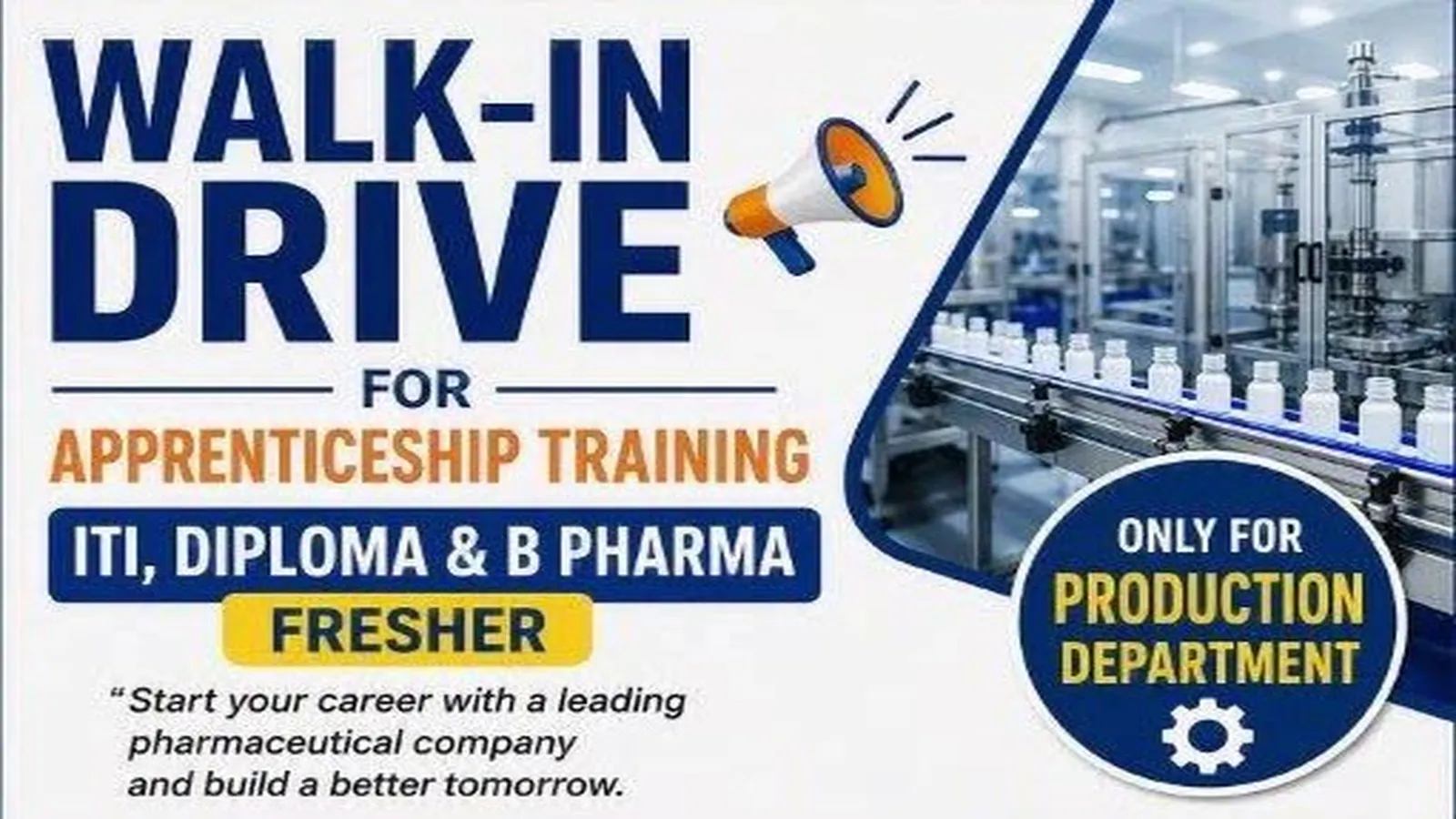 Pharma Apprenticeship Training at Sun Pharma