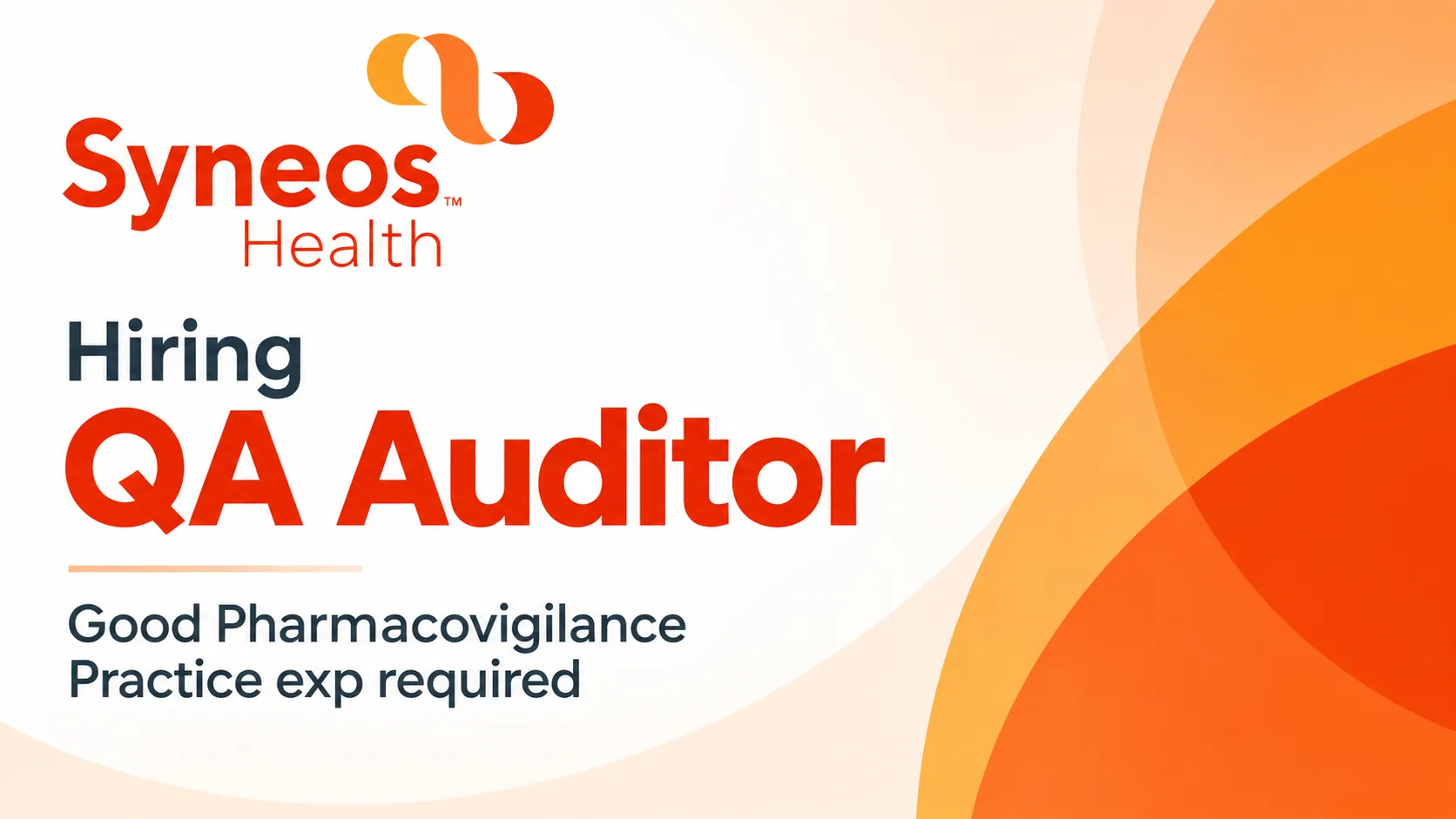 Syneos Health Hiring QA Auditor