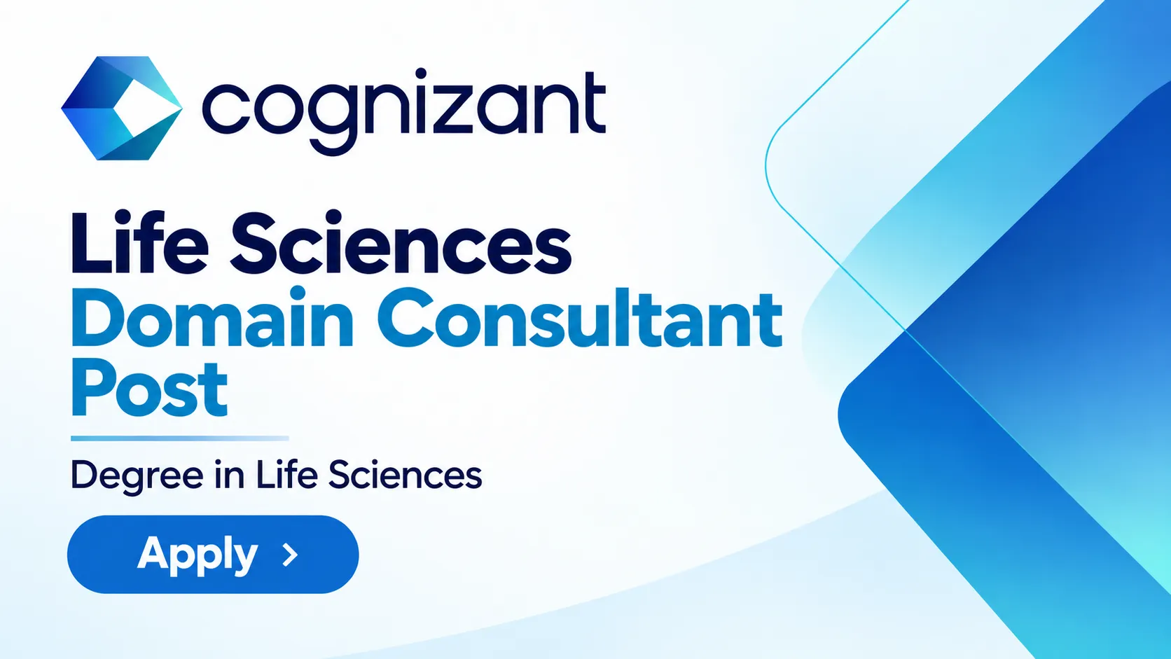 Work as Life Sciences Domain Consultant at Cognizant