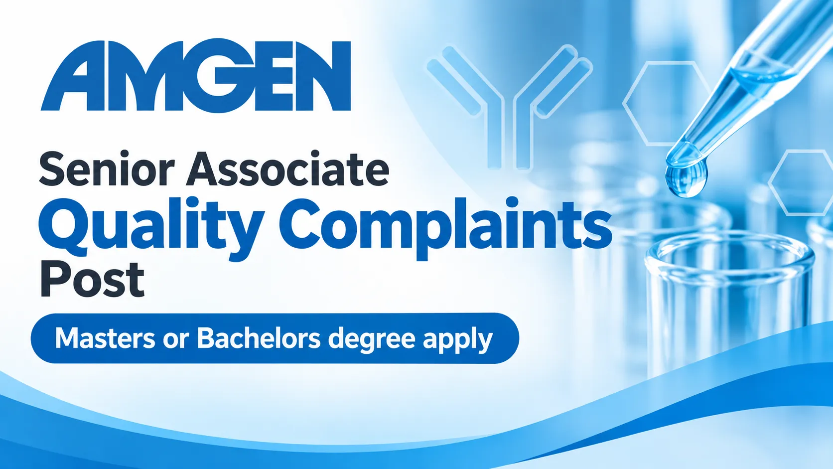 Work as Senior Associate Quality Complaints at Amgen