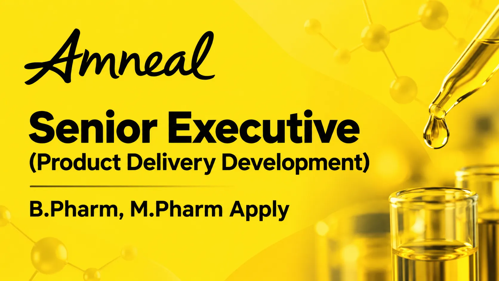 Amneal Pharmaceuticals looking for Senior Executive