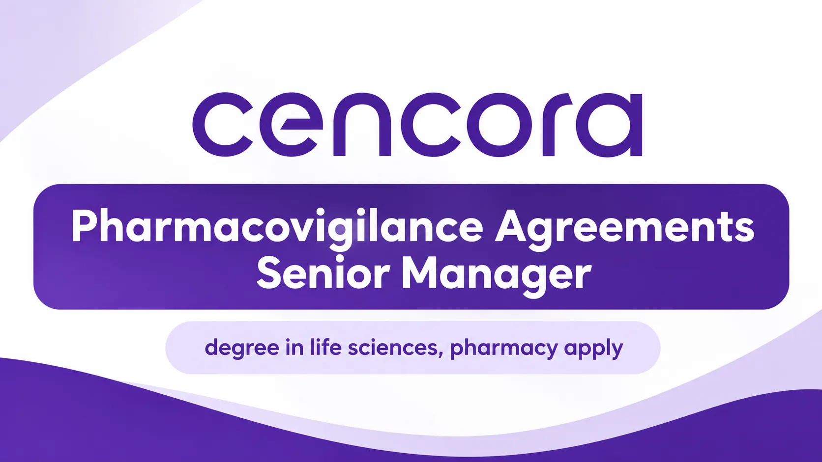Cencora Require Pharmacovigilance Agreements Senior Manager