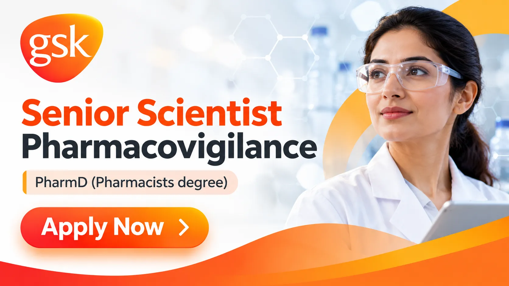 GSK looking for Senior Scientist Pharmacovigilance