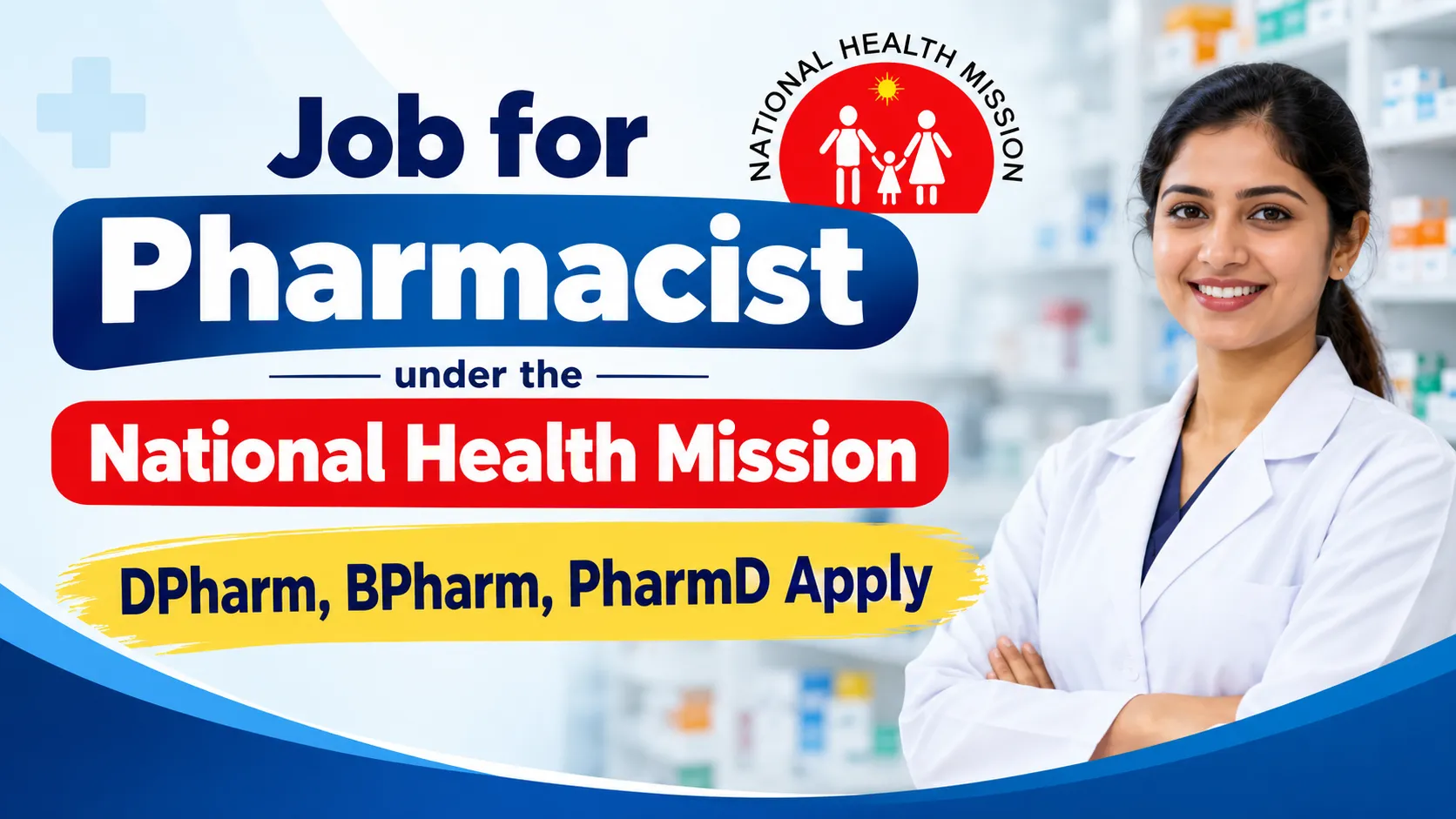 Job for Pharmacist under the National Health Mission