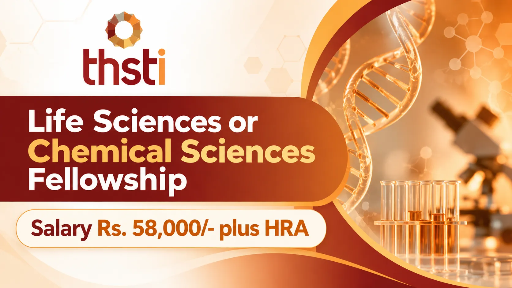 Life Sciences or Chemical Sciences Fellowship at THSTI