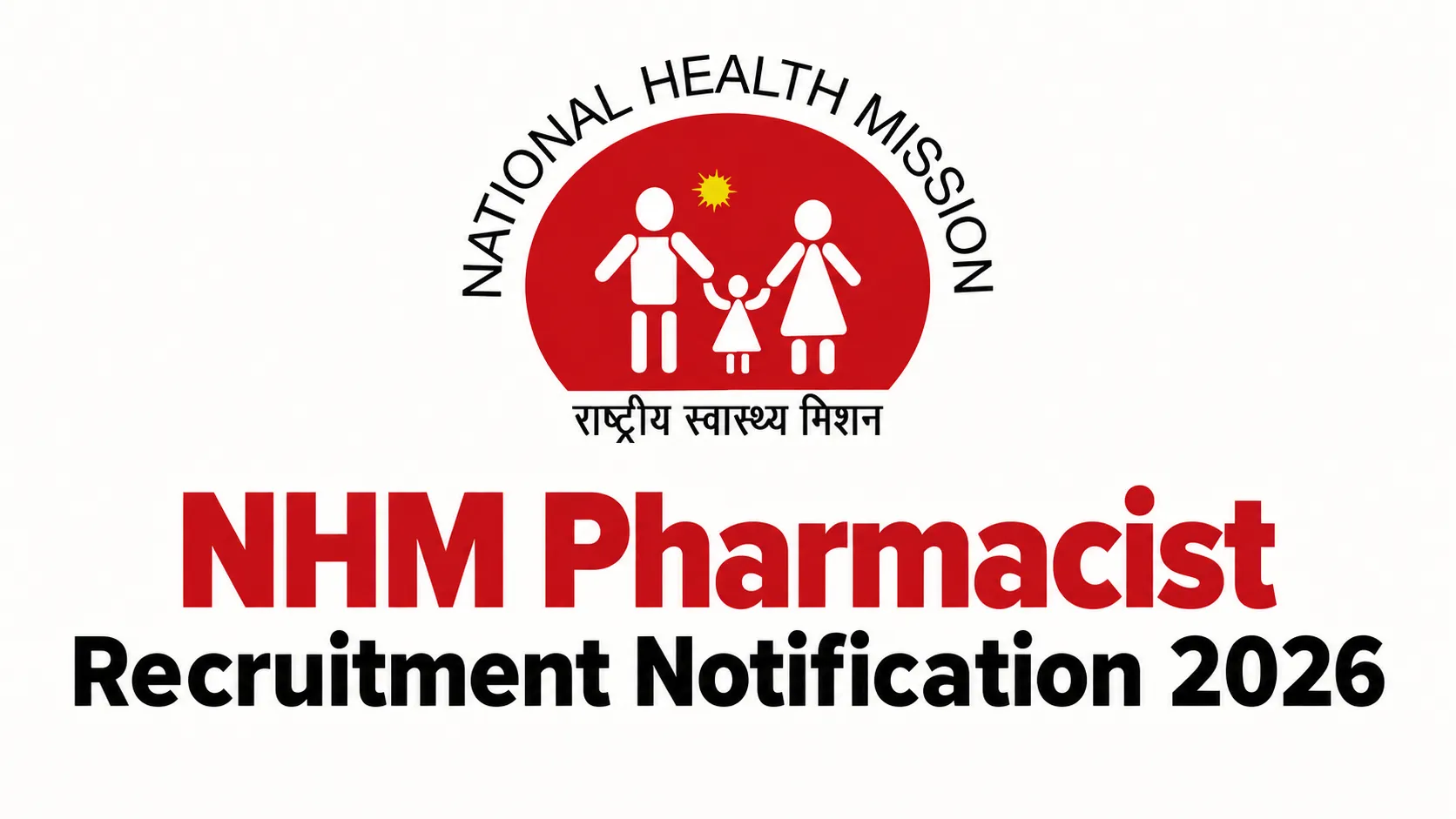 Applicantions are invited to fill up Pharmacist post under NHM, Mahabubabad District