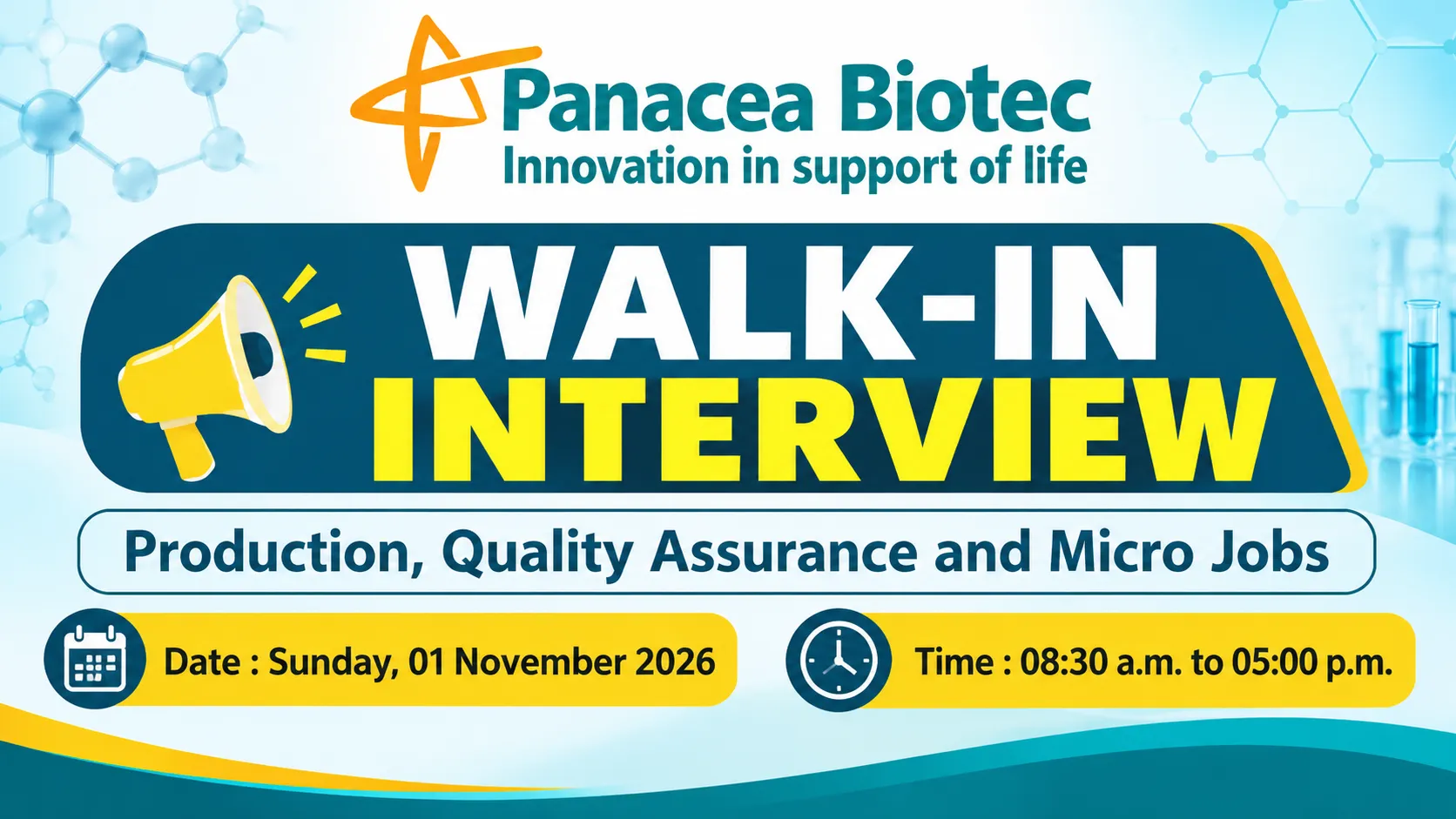 Panacea Biotec Interview - Production, Quality Assurance and Micro Jobs