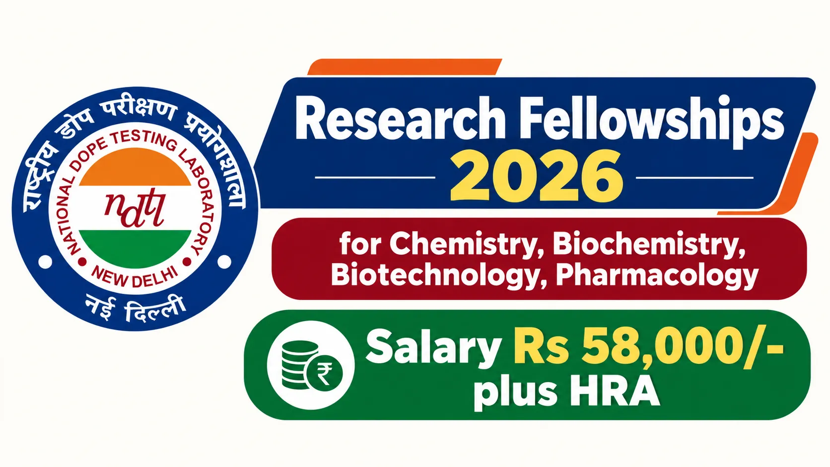 Research Fellowships 2026 at National Dope Testing Laboratory