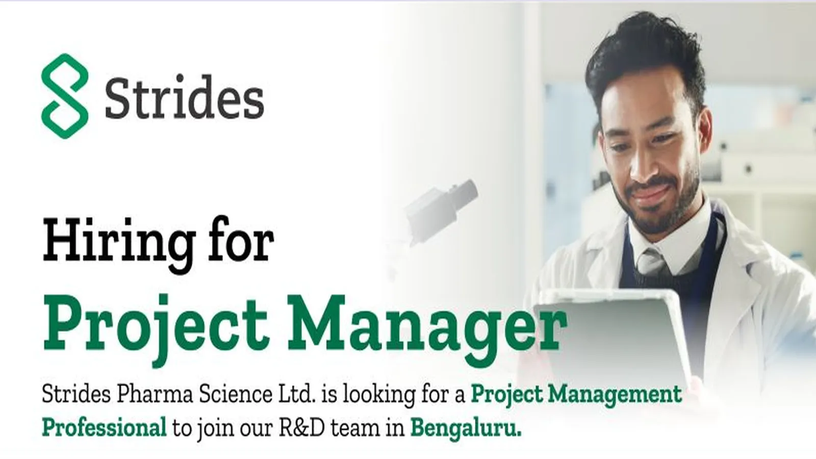 Strides Pharma looking for a Project Management Professional 