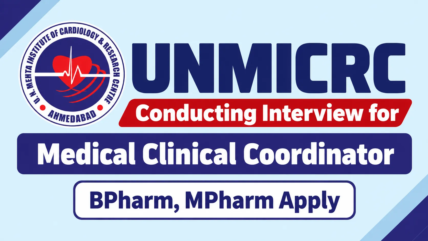 UNMICRC Conducting Interview for Medical Clinical Coordinator