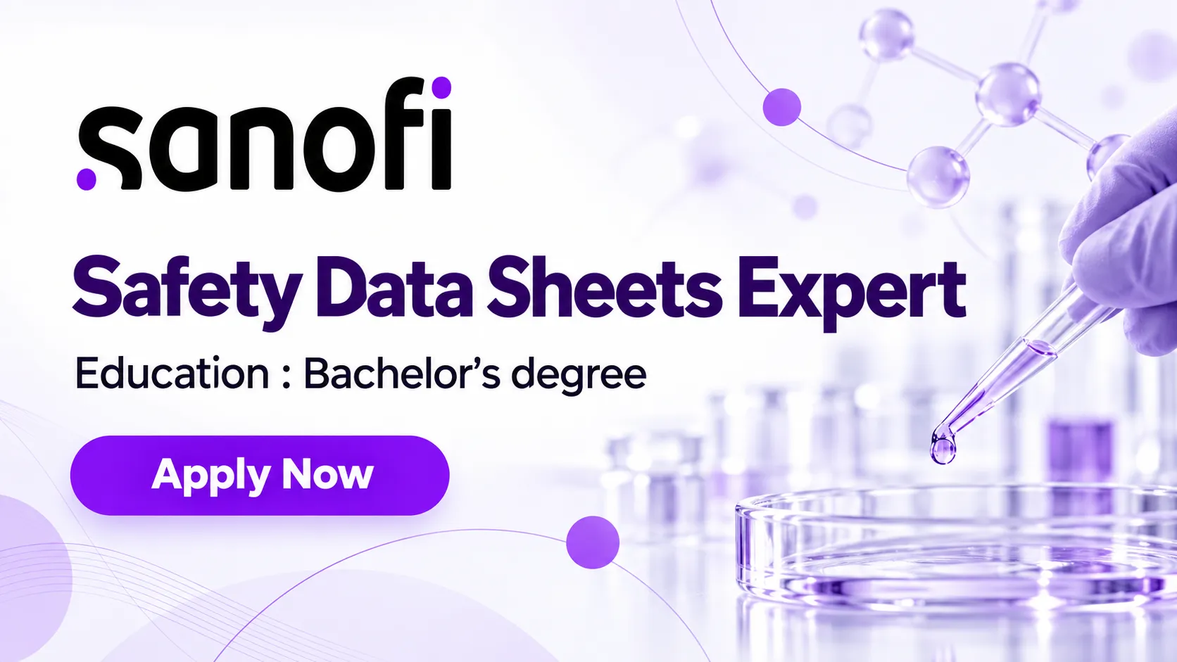 Work as Safety Data Sheets Expert at Sanofi